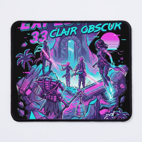 Item preview, Retrowave Clair Obscur 33 Obscur Maelle Gustave Sciel Lune Monaco Facing Paintress Tee | Expedition 33 Monolith Standoff Hoodie | Rapier vs Paintress Gaming Sticker designed and sold by Senpaiwaves.