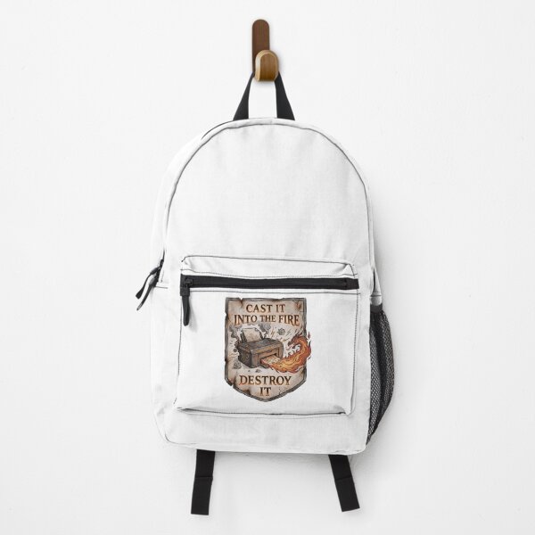 Item preview, Cast It Into The Fire Destroy It Funny Office Printer Parody designed and sold by Fenay Designs.