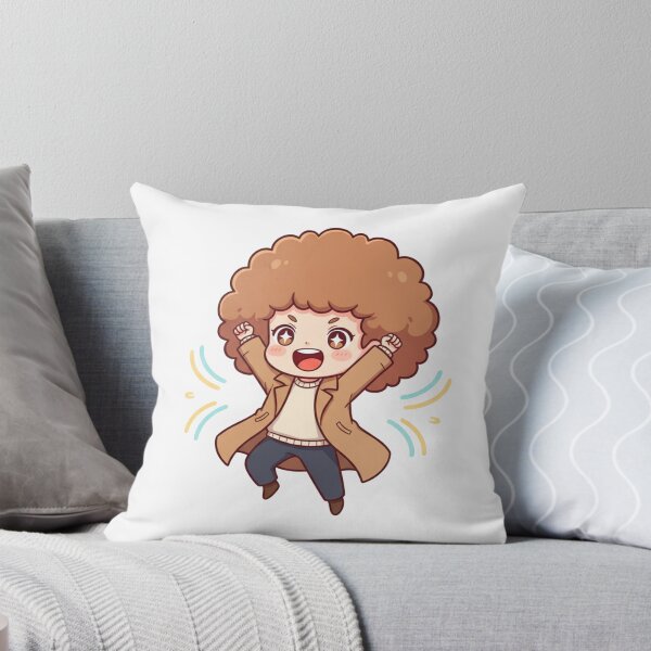 Item preview, Mochi Cheering Chibi Sticker – Excited Jumping Cute Character  designed and sold by C3J7.