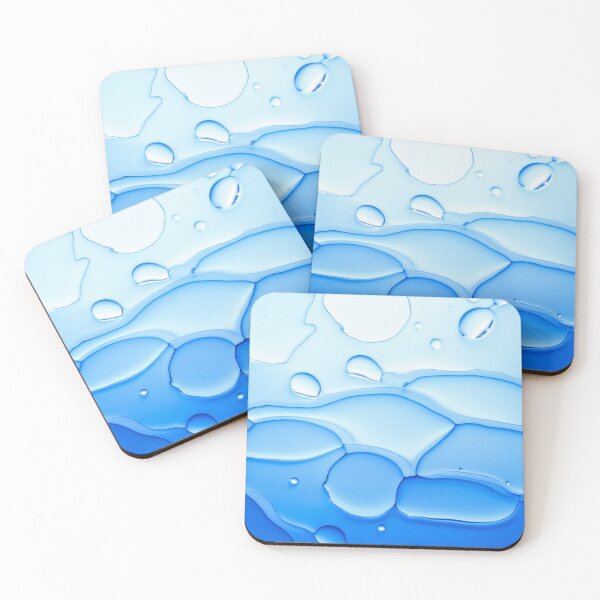 Item preview, Blue Ice Layers With Frozen Bubble Formations designed and sold by SassyArtistry.