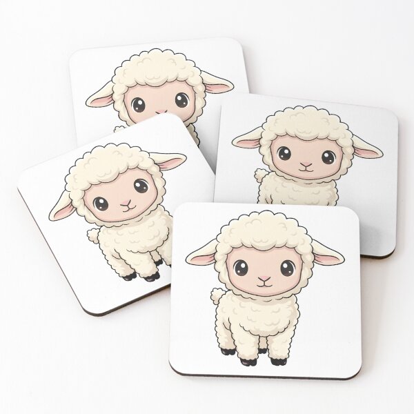 Item preview, Cute Baby Lamb Illustration | Kawaii Sheep Art | Adorable Farm Animal designed and sold by Senkov.
