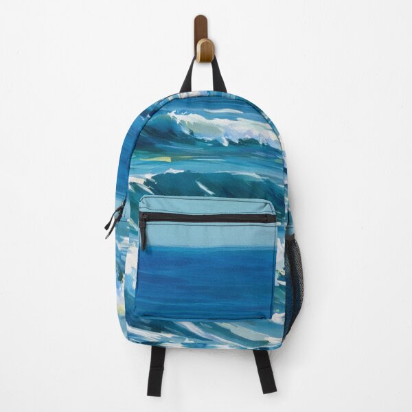 Item preview, Rolling Blue Ocean Waves Under Clear Sky designed and sold by SassyArtistry.