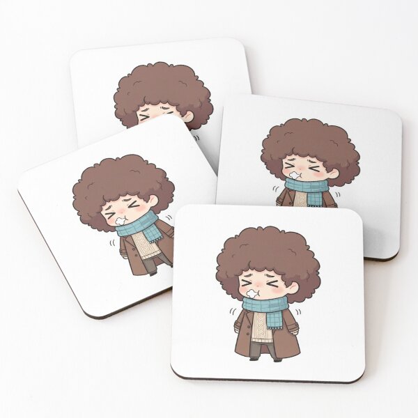 Item preview, Mochi Cold Chibi Sticker – Cute Winter Shivering Character designed and sold by C3J7.