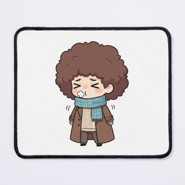 Item preview, Mochi Cold Chibi Sticker – Cute Winter Shivering Character designed and sold by C3J7.