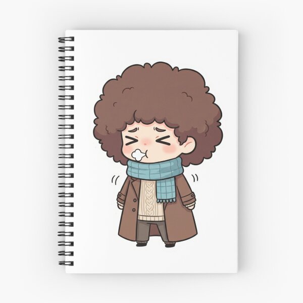 Item preview, Mochi Cold Chibi Sticker – Cute Winter Shivering Character designed and sold by C3J7.