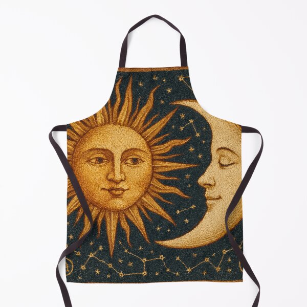 Item preview, Vintage Celestial Sun and Moon Engraving with Constellations designed and sold by CharlieDesings.