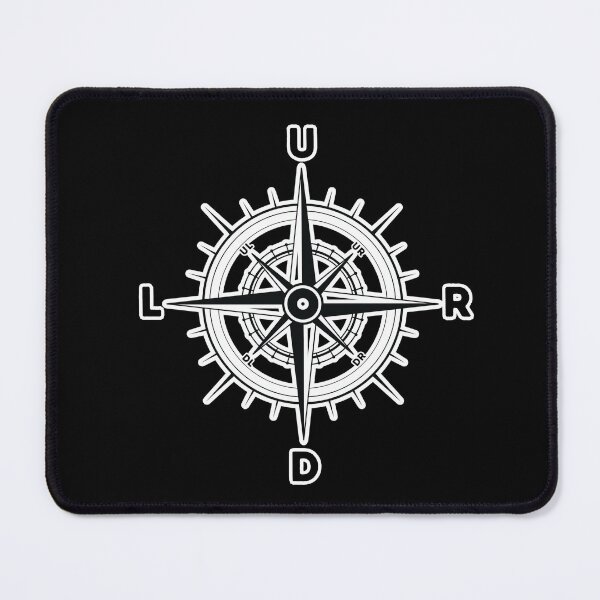 Item preview, Compass Rose Directional Design – Minimalist Tactical Symbol for Navigation & Gaming White Outline designed and sold by GFamilyC.