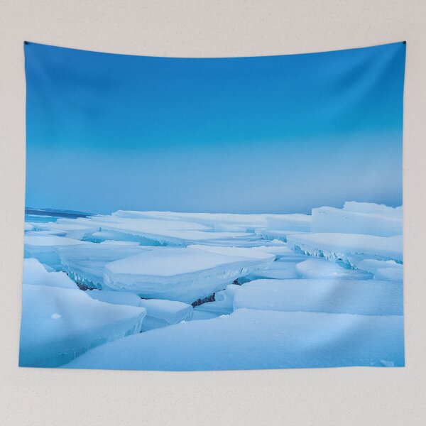 Item preview, Broken Arctic Ice Sheets Under Clear Blue Sky designed and sold by SassyArtistry.