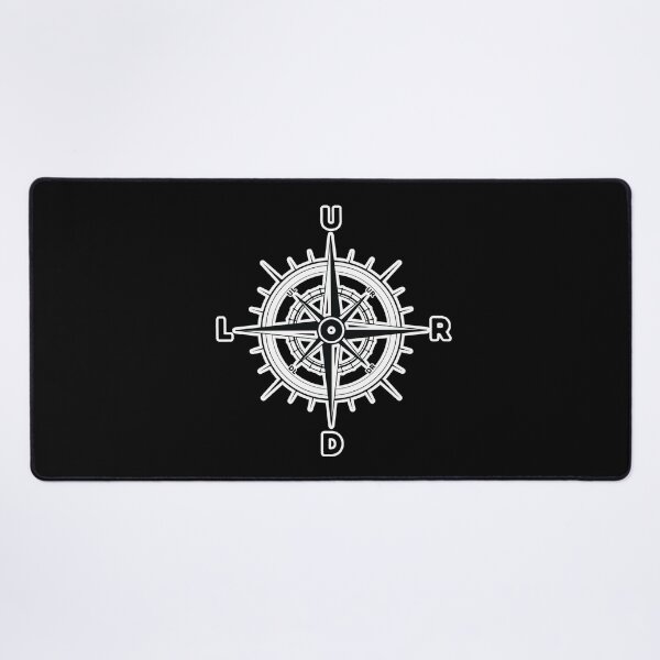 Item preview, Compass Rose Directional Design – Minimalist Tactical Symbol for Navigation & Gaming White Outline designed and sold by GFamilyC.