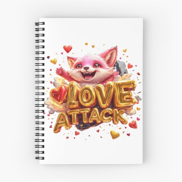 Item preview,  Pink Fox Character Love Attack Illustration designed and sold by newvisionart191.