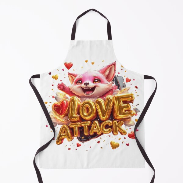 Item preview,  Pink Fox Character Love Attack Illustration designed and sold by newvisionart191.