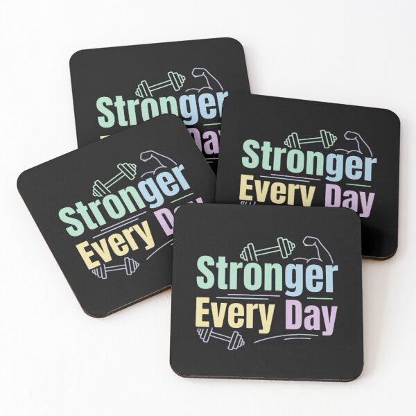 Item preview, Stronger Everyday Athlete Motivation Quote Design designed and sold by LoudVictory.