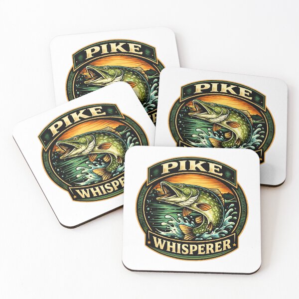 Item preview, Pike Enchanter – Vintage Fishing Badge Design designed and sold by FischingVibes.
