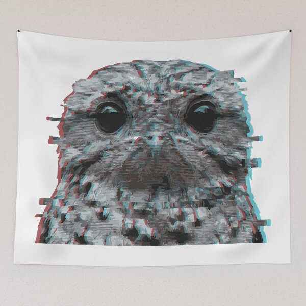 Item preview, Ghost Bird Glitch Art Great Potoo designed and sold by Petzzz.