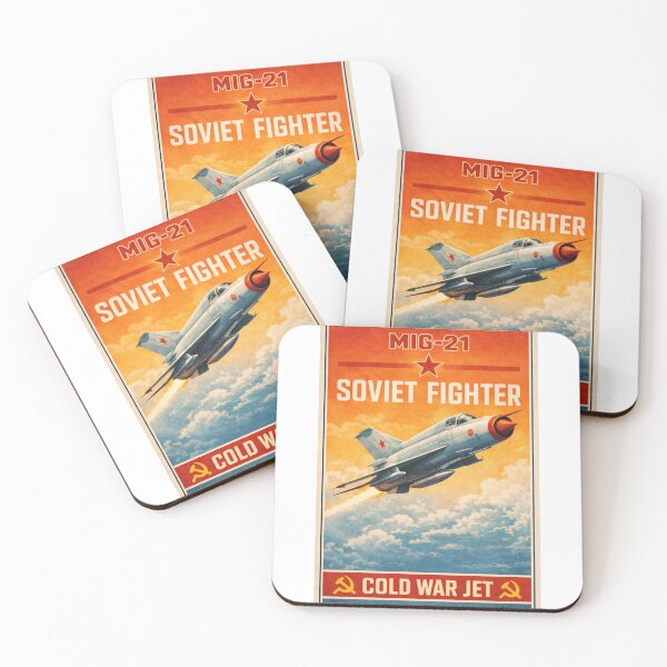 Item preview, MiG-21 Soviet Fighter Jet Vintage Aviation Poster | Cold War Military Aircraft Art designed and sold by wait4signal.