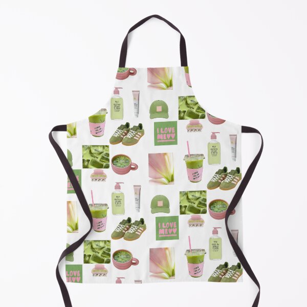 Item preview, matcha and pink aesthetic set designed and sold by delicate-pov.