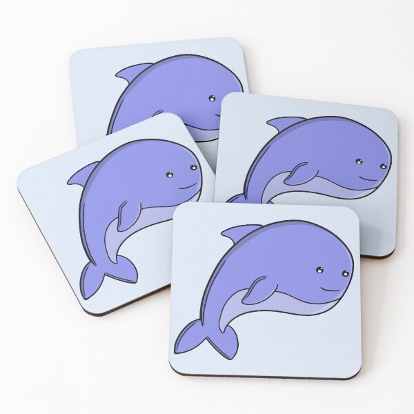 Item preview, Blue Fish Kawaii Dolphin or Porpoise Cartoon designed and sold by shopdiego.