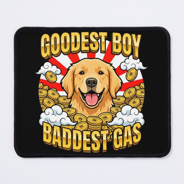 Item preview, Golden Retriever Goodest Boy Japanese Gold Sun designed and sold by Tong4130.