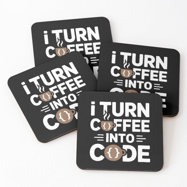 Item preview, I Turn Coffee Into Code designed and sold by StackOverfit.