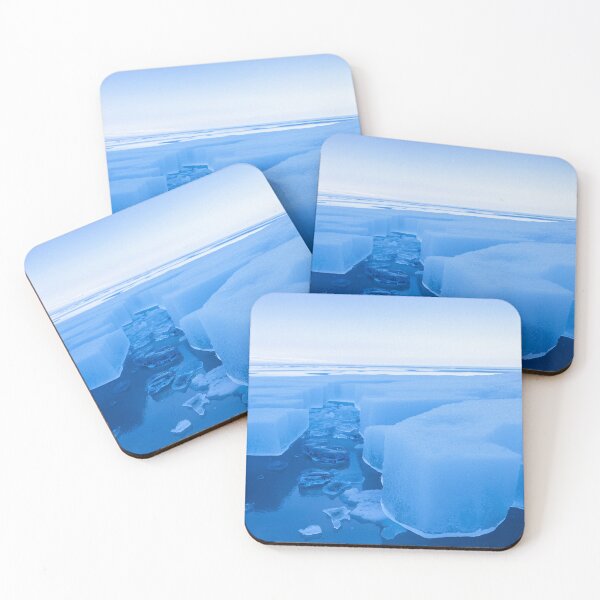 Item preview, Arctic Ice Cliffs Breaking Over Dark Polar Water designed and sold by SassyArtistry.