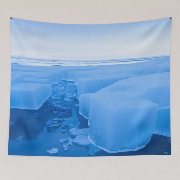 Item preview, Arctic Ice Cliffs Breaking Over Dark Polar Water designed and sold by SassyArtistry.