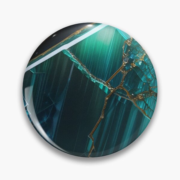 Item preview, Teal Onyx Stone Fragments With Gold Veins designed and sold by SassyArtistry.