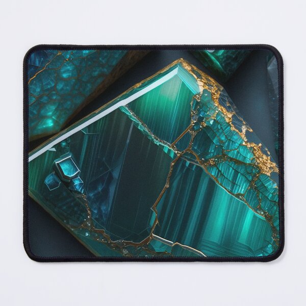 Item preview, Teal Onyx Stone Fragments With Gold Veins designed and sold by SassyArtistry.