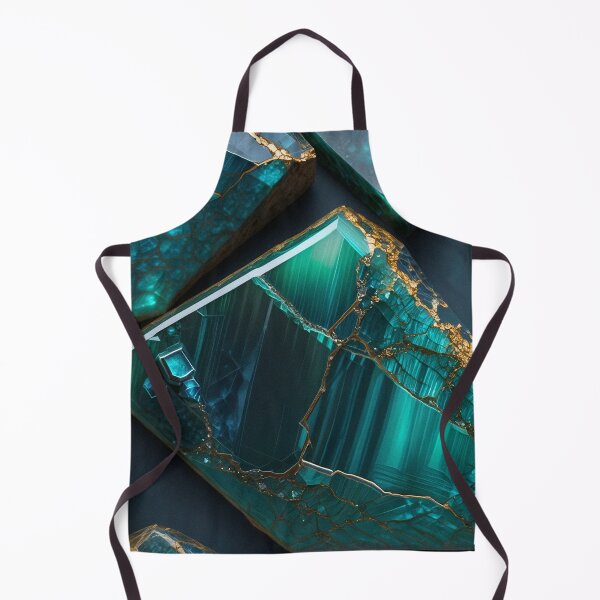 Item preview, Teal Onyx Stone Fragments With Gold Veins designed and sold by SassyArtistry.