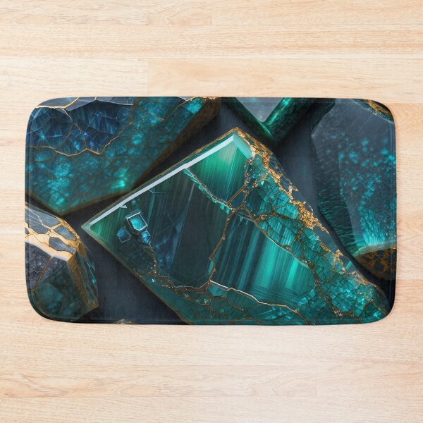 Item preview, Teal Onyx Stone Fragments With Gold Veins designed and sold by SassyArtistry.