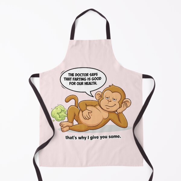 Item preview, Funny "Healthy" Farting Monkey – Cheeky Humor Design designed and sold by ifundesign.