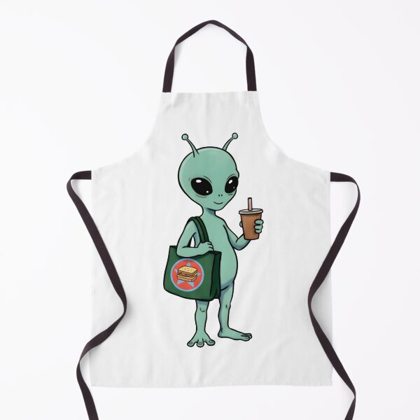 Item preview, Cute Alien with Coffee – Adorable Space Character Illustration designed and sold by Senkov.