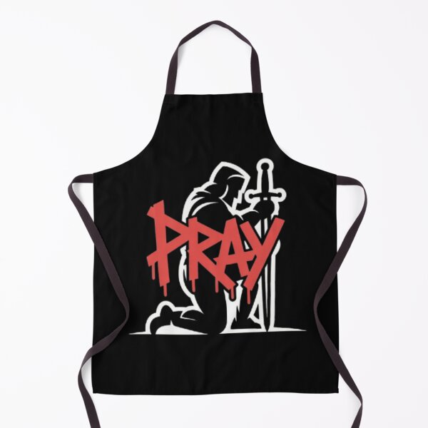 Item preview, PRAY Knight Warrior Faith – Bold Christian Motivation designed and sold by vvcreativedesigns.