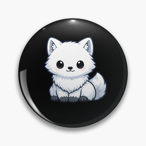 Aperçu de l'œuvre Renard arctique, design mignon kawaii créée et vendue par shadow-bloom.
