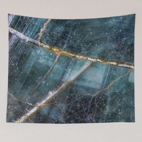 Item preview, Dark teal stone with gold veins designed and sold by SassyArtistry.