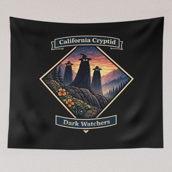 Item preview, California Cryptid Dark Watchers designed and sold by Planetporridge.