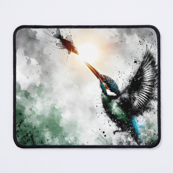 Item preview, Kingfisher Diving For Fish, Ai Generated Art  designed and sold by ACC .