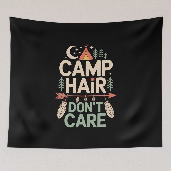 Item preview, Camp Hair Funny Camping Outdoor designed and sold by bongsentrang.