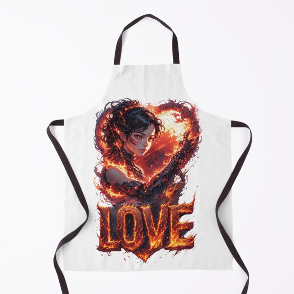 Item preview,  Fierce Cyborg Woman Surrounded by Flaming Love designed and sold by newvisionart191.