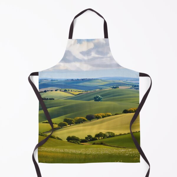 Item preview, Rolling green hills under soft clouds designed and sold by SassyArtistry.