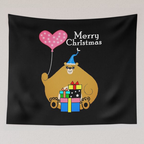 Item preview, Chubby Bear On Christmas Eve  designed and sold by Shirley cute art .
