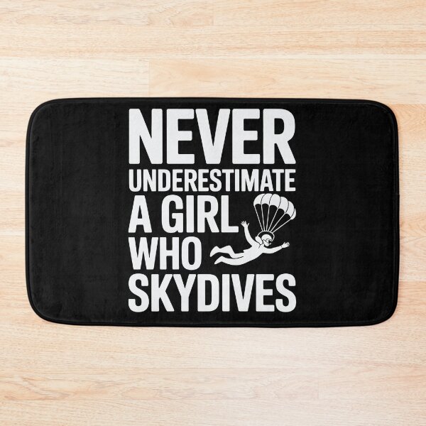 Item preview, Sky Diving Never Underestimate a Girl Who Skydives designed and sold by tmerchtrends.