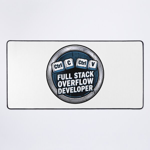 Item preview, Full Stack Overflow Developer Ctrl C Ctrl V Funny Programmer Badge designed and sold by Fenay Designs.