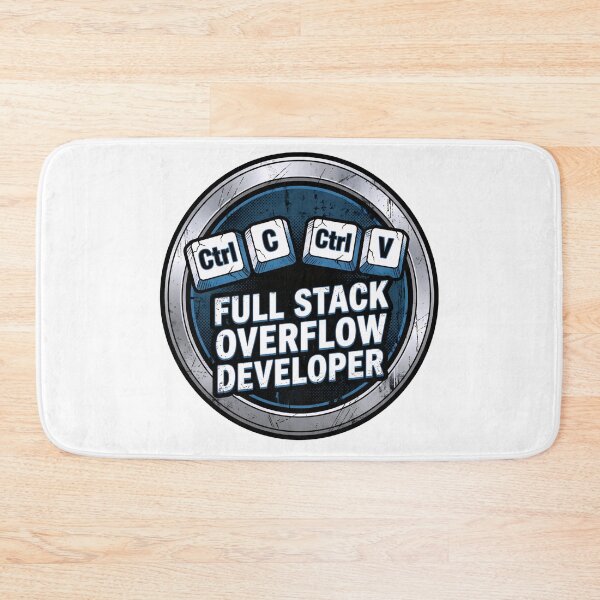 Item preview, Full Stack Overflow Developer Ctrl C Ctrl V Funny Programmer Badge designed and sold by Fenay Designs.