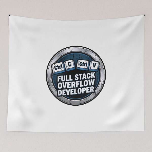 Item preview, Full Stack Overflow Developer Ctrl C Ctrl V Funny Programmer Badge designed and sold by Fenay Designs.