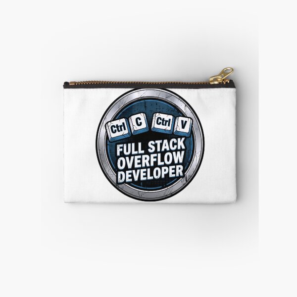 Item preview, Full Stack Overflow Developer Ctrl C Ctrl V Funny Programmer Badge designed and sold by Fenay Designs.