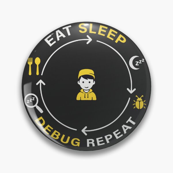 Item preview, Eat Sleep Debug Repeat T-Shirt  Programmer Developer Coding Life Shirt designed and sold by Design-Pro-21.