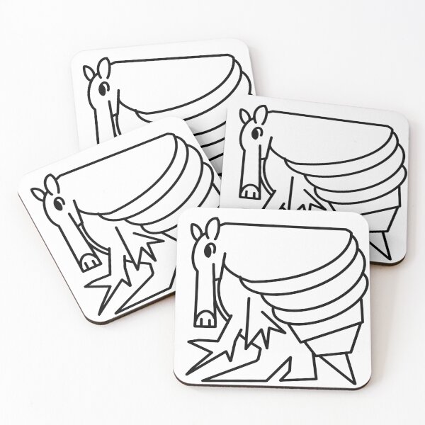 Item preview, A is for Armadillo - Linework designed and sold by silvae.studio.
