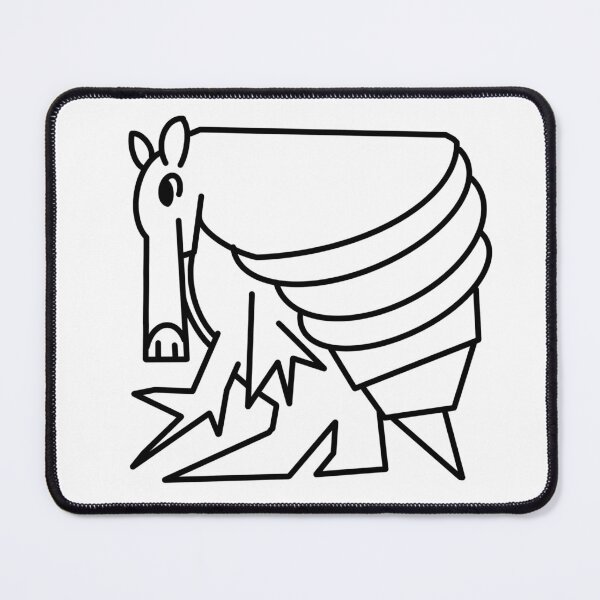 Item preview, A is for Armadillo - Linework designed and sold by silvae.studio.