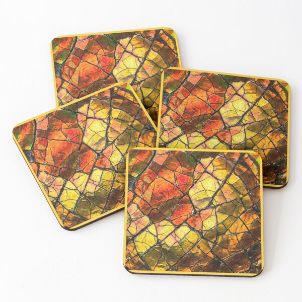 Item preview, Yellow and Red Ammolite: Buffalo Stone designed and sold by Tridentulus.