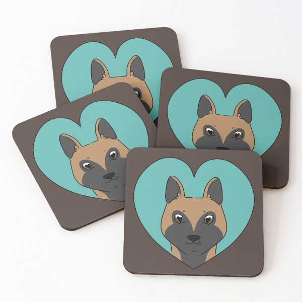 Item preview, Cute Belgian Malinois Heart designed and sold by HugSomeNettles.